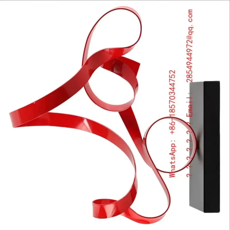 2026    Modern Abstract Loop Knot Geometric Ornament Light Luxury Art Decoration