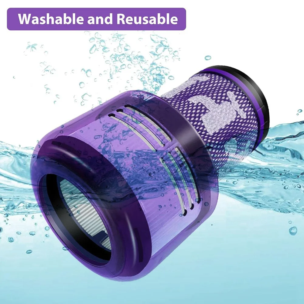 استبدال مرشحات ABXHH 3 قطع لـ Dyson V12 Detect Slim، Slim Animal، Slim المكانس الكهربائية المطلقة SV34 SV35 Filter