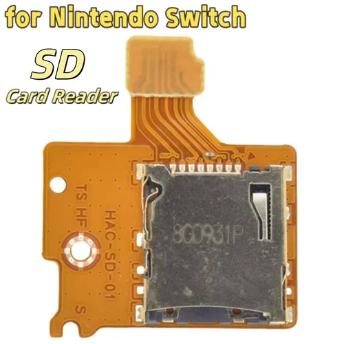 Lector de tarjetas SD de 1 a 20 piezas para Nintendo Switch, pieza de repuesto de puerto de lector de tarjetas SD