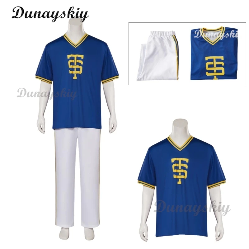 

Taylor Cheerleader Blue Top Pants Men TS Shake It Off Blue Yellow Cheerleading Outfits Halloween Party Concert Costume