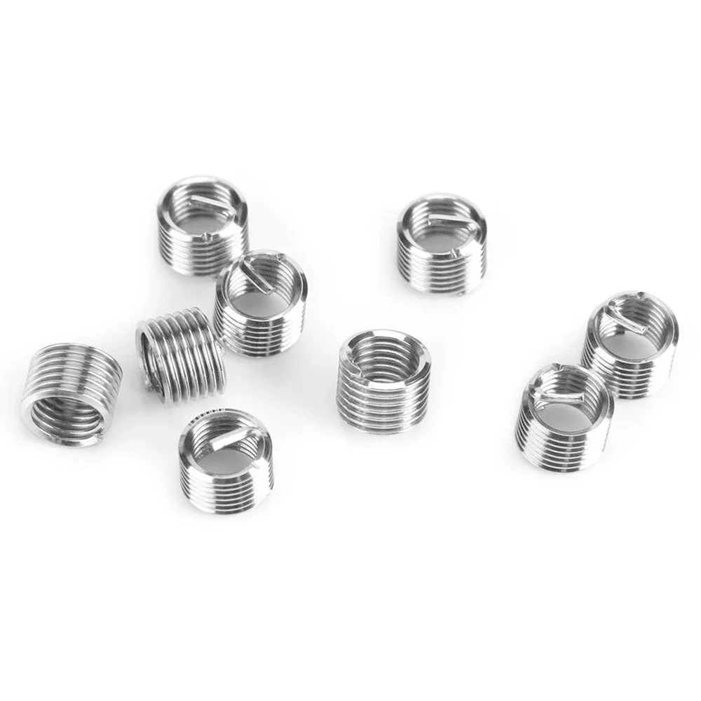 30-teiliges Edelstahl-Gewindereparatur-Set M5 M6 M8 10 12 Vollgewinde-Gewindeeinsätze für Gewindereparaturen – Detail 2