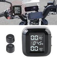 Wireless Motorcycle TPMS External Sensors USB Charge High Precision Tire Pressure Sensor Monitor System Auto Security Alarm