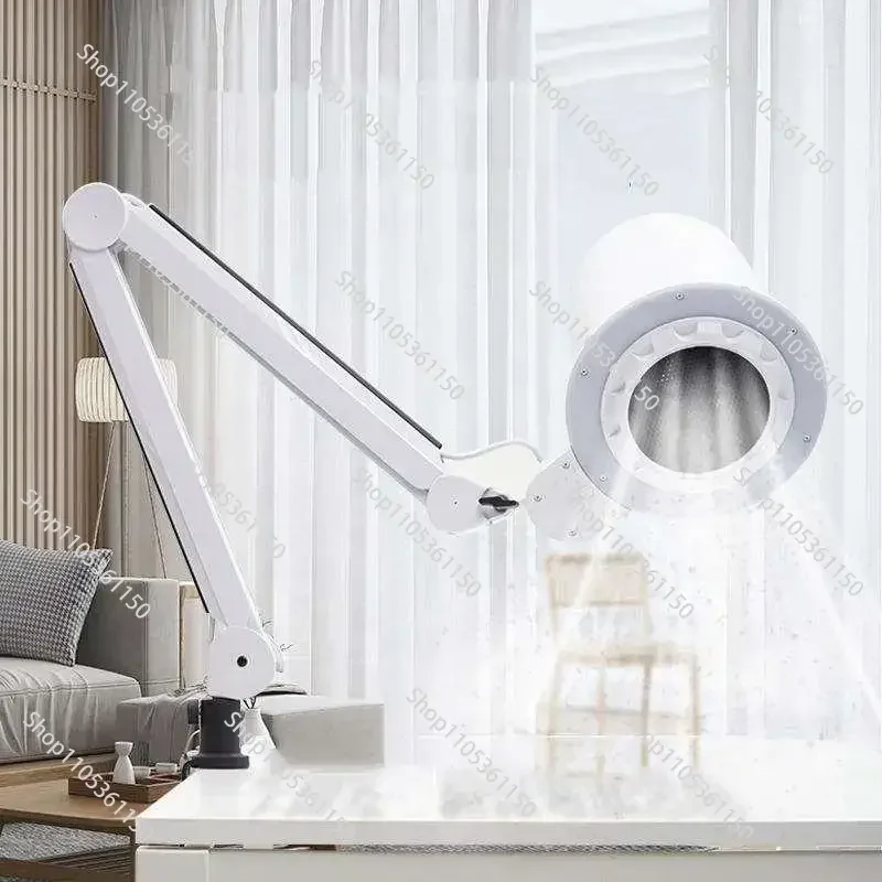 Nail dust collector for beauty salon, shadowless lamp, Oem, 4blanc professional customer, two-in-one