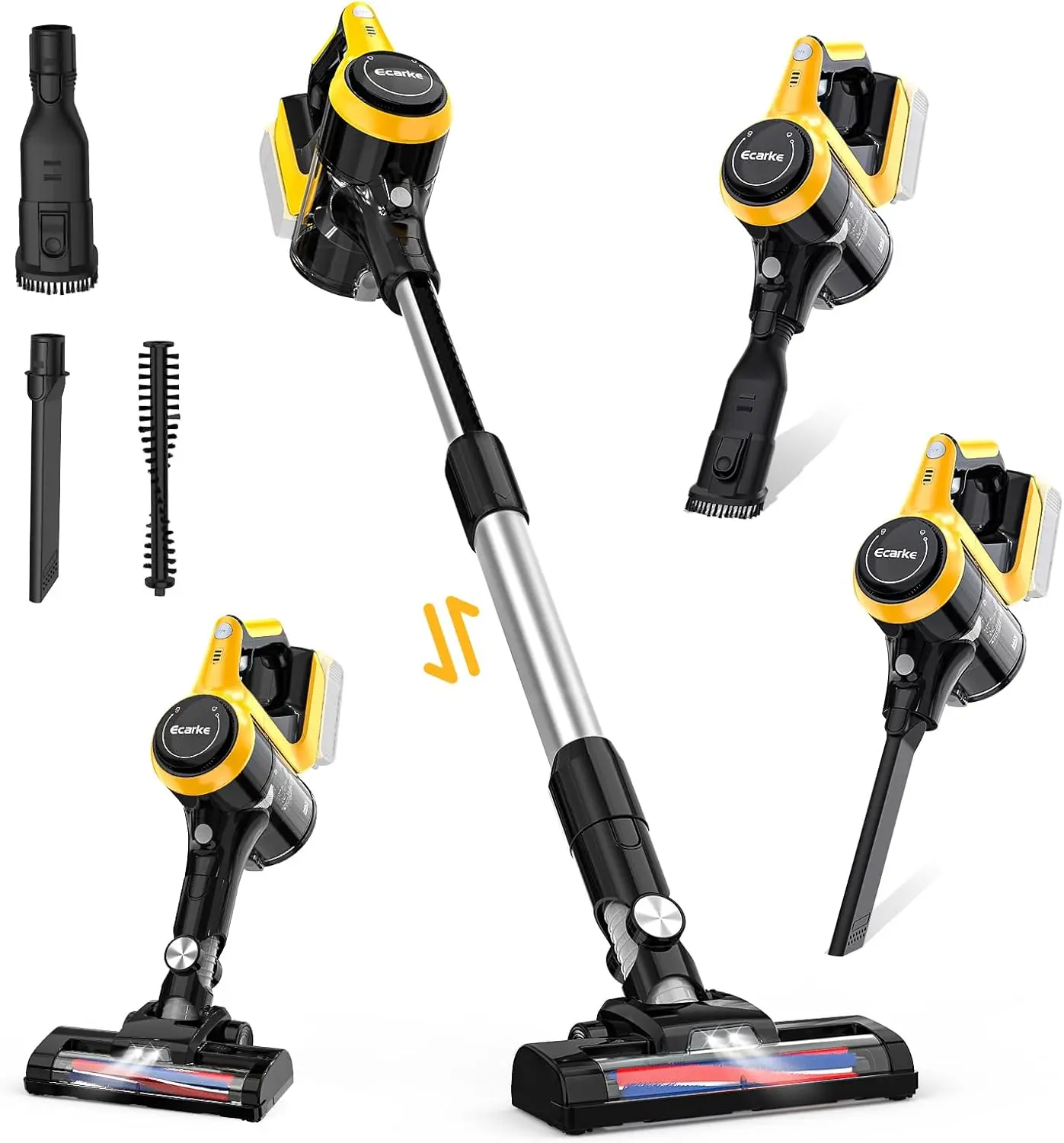 Cordless Vacuum Cleaner for DeWALT 20v Battery(no Battery), 6 in 1 Lightweight Stick Vacuum with 2 Mode Suction, 250W Upgrade Br