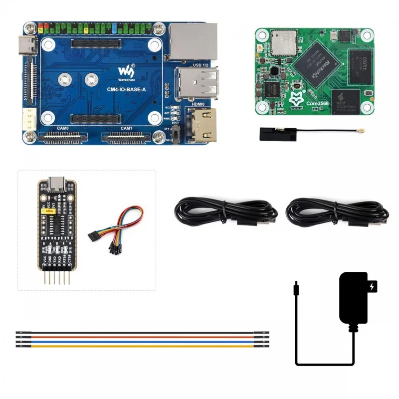 Imagem -02 - Módulo Kit Rockchip Rk3566 Processador Quad-core Compatível com Raspberry pi Cm4core3566-kit-a Core3566