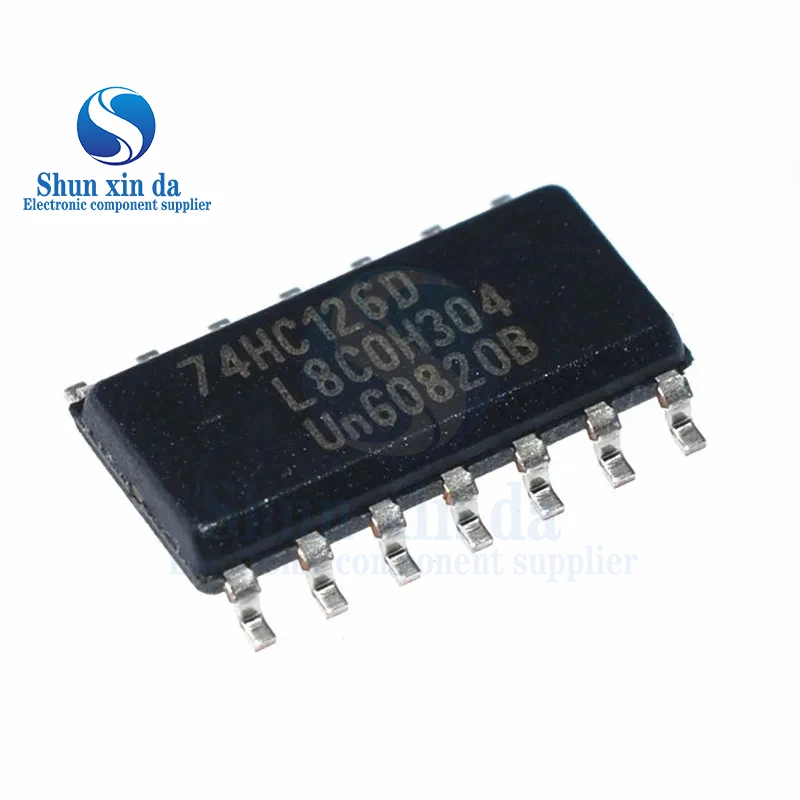 10PCS SN74 SN74HC126DR HC126SOIC-14 Three-state Output Four-way Bus Buffer Gate Logic Chip Brand New Authentic