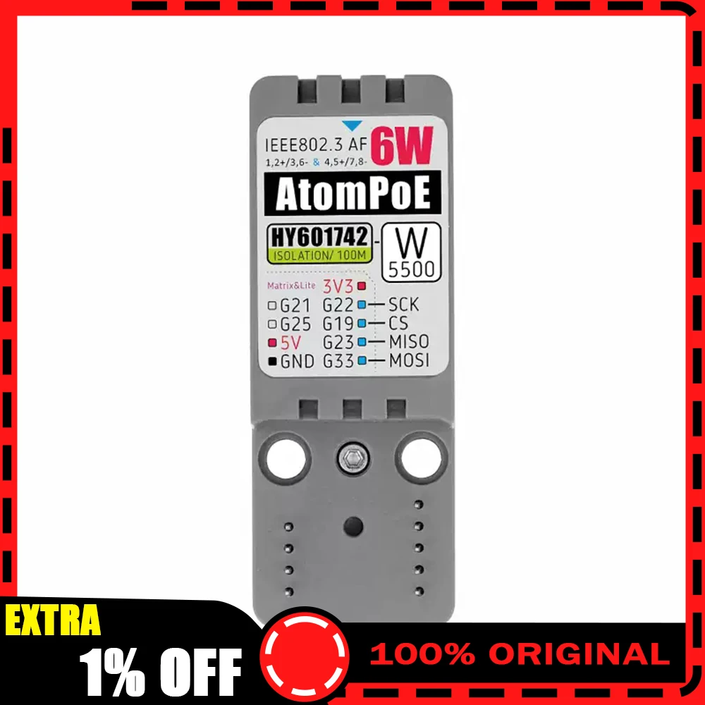 M5Stack Atomic PoE W5500 Remote control of embedded Ethernet controller base