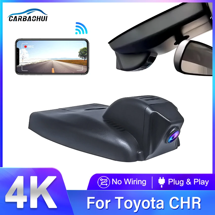 Car DVR for Toyota C-HR CHR 2020 2019 2018 2017,Plug and Play 4K 2160P Dash Cam Dashcam Camera,Accessories for CHR