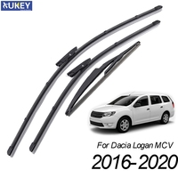 Xukey 3Pcs/set Front Rear Windscreen Wiper Blades Set For Dacia Renault Logan MK2 MCV 2020 2019 2018 2017 2016 22\