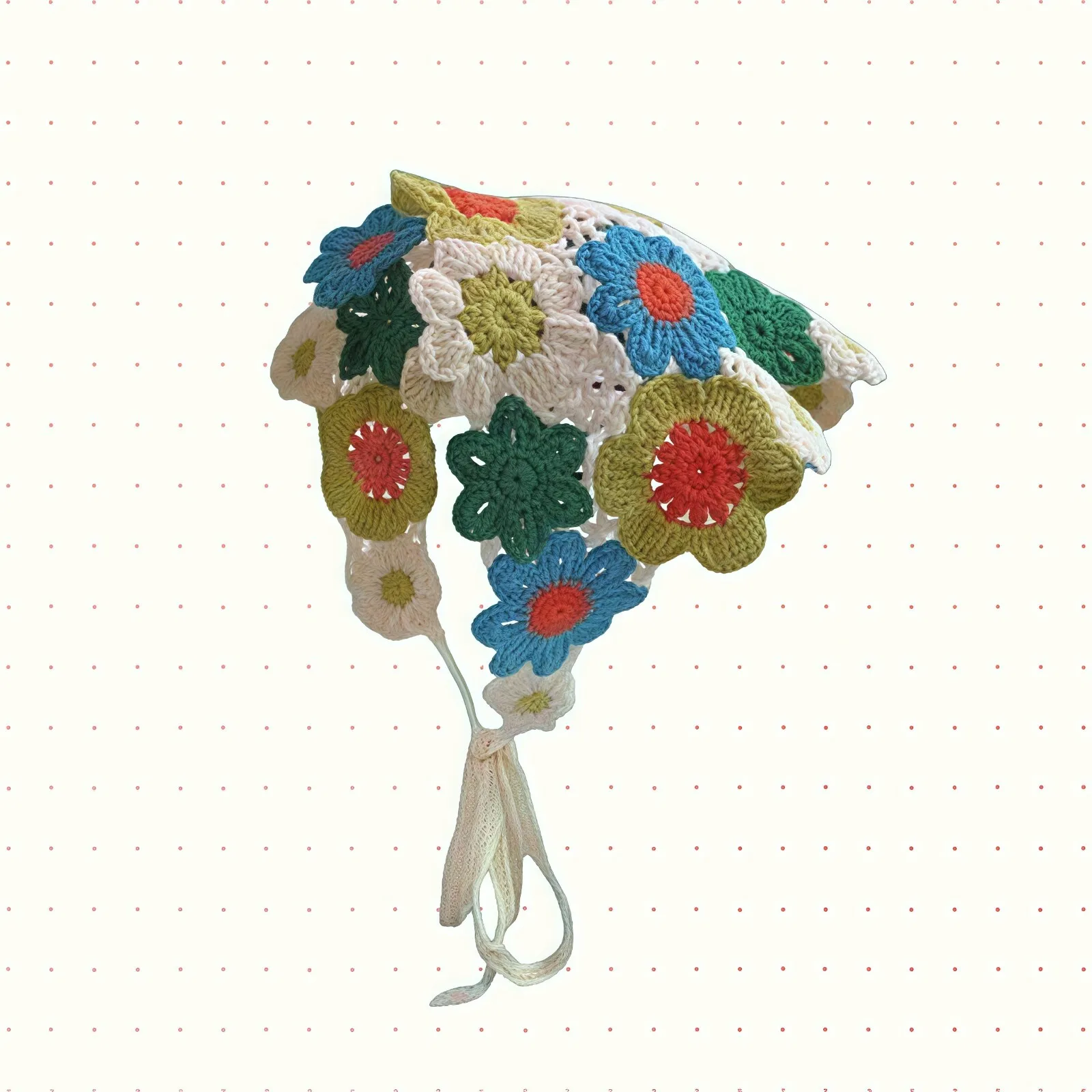 Crochet tête enveloppement tricoté cheveux écharpe tête foulard Bandana Triangle cravate dos