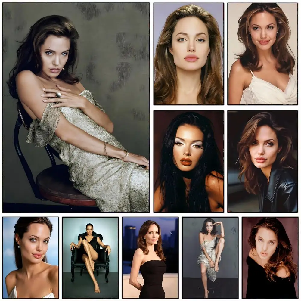 Celebrity Actor A-Angelina Jolie Poster Wall Art Print Decorative Mural Home Decor Gift Unframed