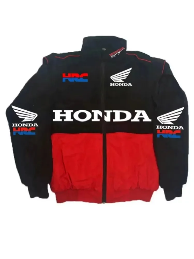 Honda Racing HRCジャケット レッド/ブラック Honda Racing Jacket Men's Black Red Windbreaker Bomber