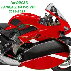 PANIGALE V4 V4S V4R 2018-2023 Carbon Fiber Printing Accesosries Motorcycle Frame Covers Side Panel Fairing