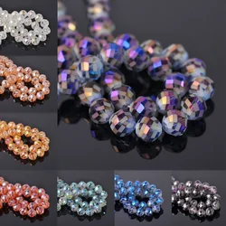 10pcs 12mm Round Faceted Matte Crystal Glass Ball Loose Crafts Beads for Jewelry Making DIY Crafts Findings