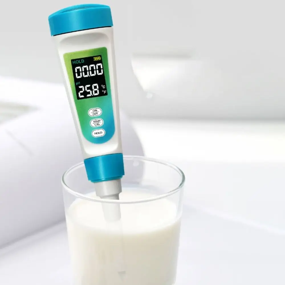 

Backlight LCD PH Meter Digital Display Multi-parameter PH Tester 2 in 1 High Accuracy Water Quality Tester Food Testing