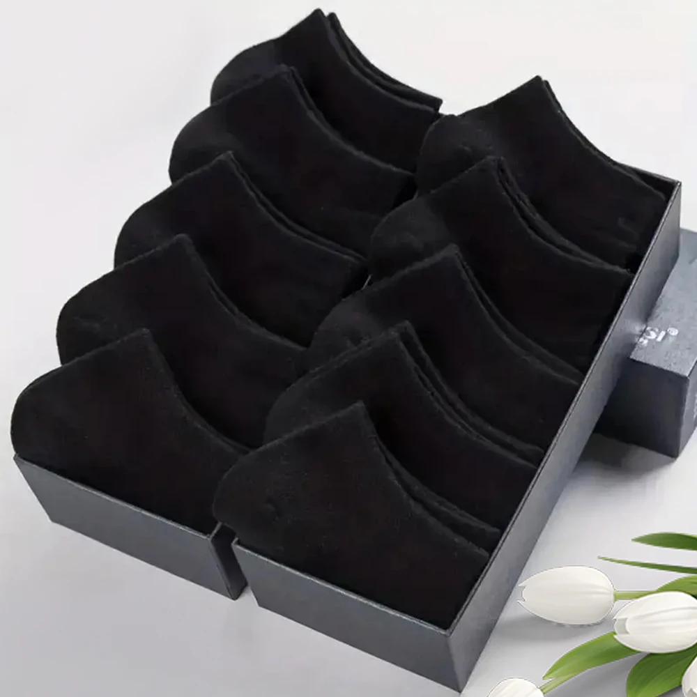 6 أزواج من جوارب الكاحل الرجالية ذات القطع المنخفضة المزيلة للعرق - ماصة للعرق وملابس صيفية مريحة 2026 #5