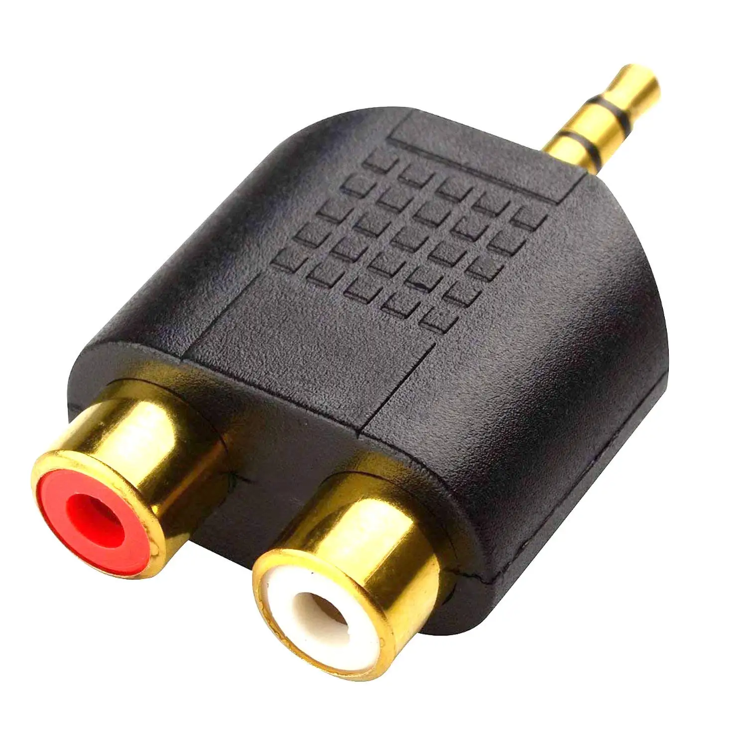 3.5 mm TRS to Dual RCA F (2-Pack), 3.5mm Stereo Male to Dual RCA Female Audio Breakout Adapter