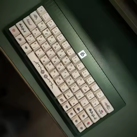 The Voynich Manuscript Keycap 135Key PBT Custom Personalized Keyboard Cap Cherry Profile Gaming KeyCap for Mechanical Keyboard