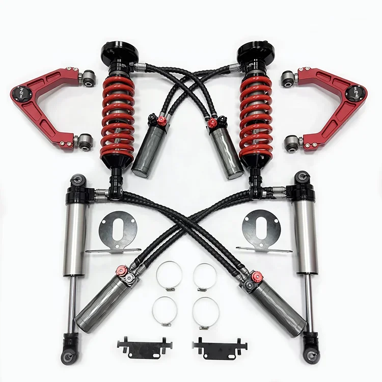 High-strength Aluminum Pajero Front And Rear Adjustable Nitrogen Shock Absorbers Single Tubing Suspension Kit