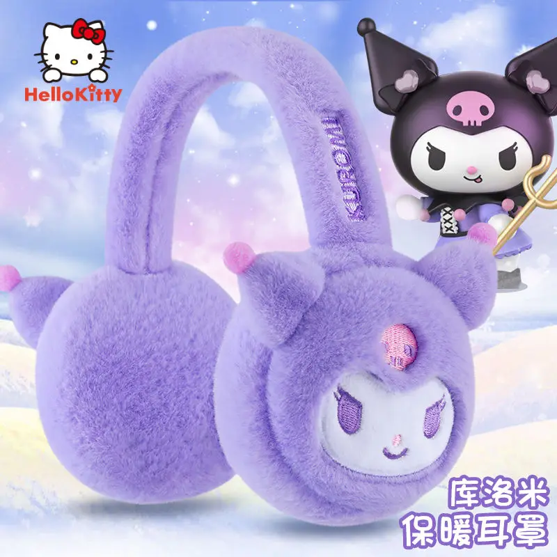 

Новые аниме периферийные устройства kuromi cinnamoroll детские теплые наушники шарф перчатки милые каваи зимние ветрозащитные наушники оптом