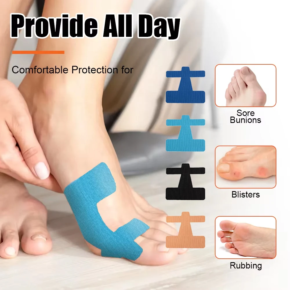 Bunion Corrector & Pain Relief Kinesiology Athletic Tape For Bunions & Turf Toe,Big Toe Spacer/Separator/Straightener Tape