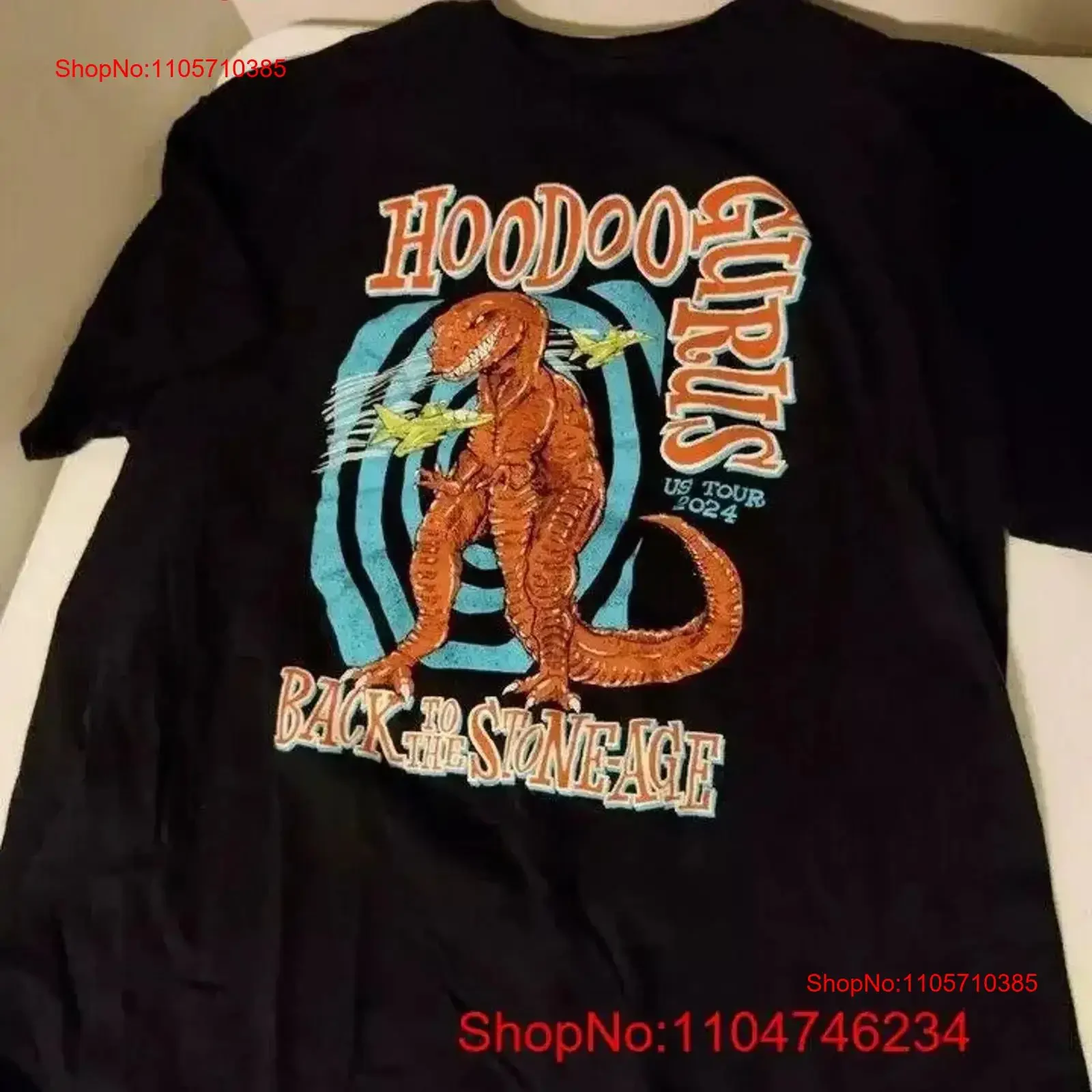 Hoodoo Gurus Band Black T Shirt Cotton S 5XL For Family TT1665 vintage Washed Stylish fashion Casual Stretched Slightly