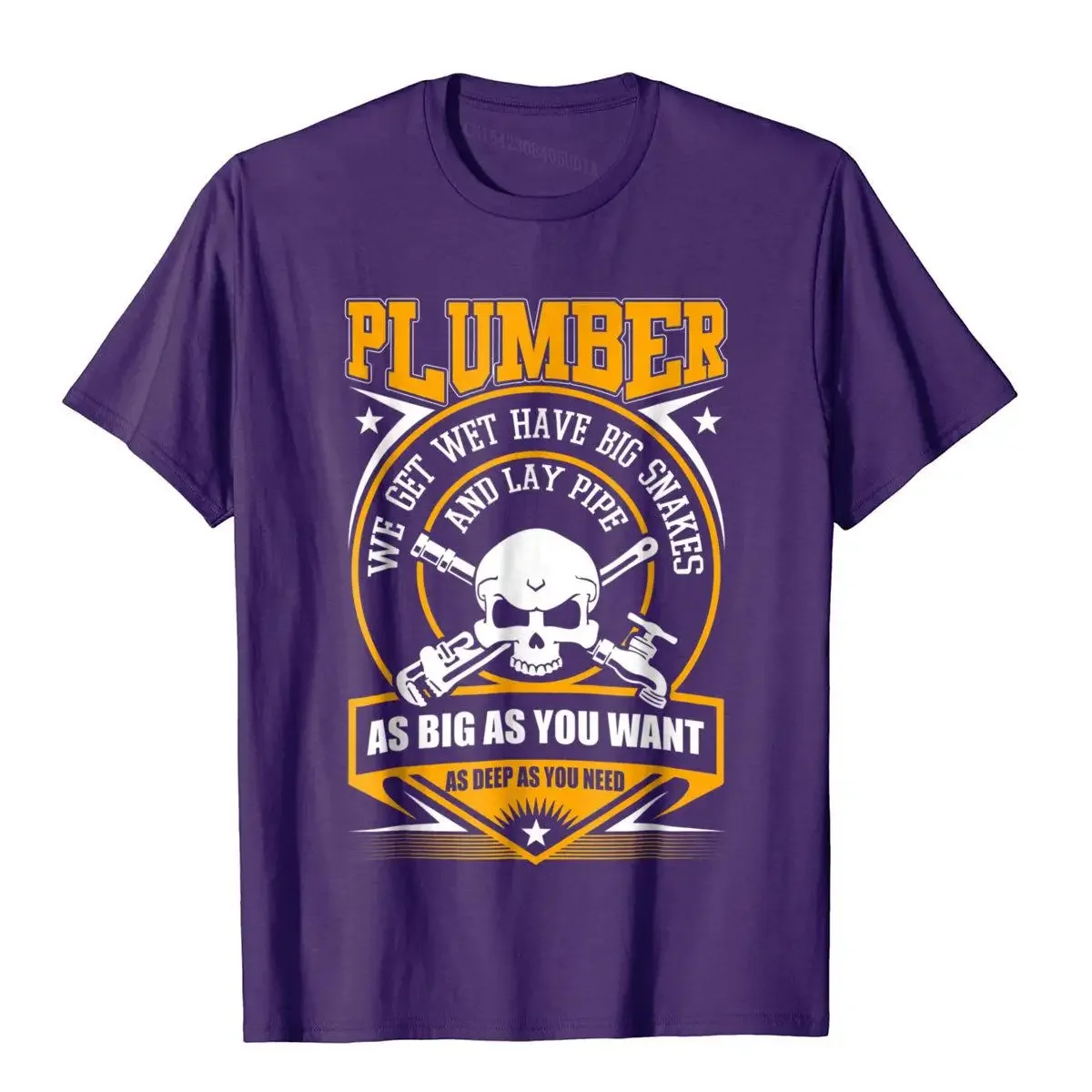 fashion heavyweight I Am A Plumber I Can Lay Pipe T Shirt Gothic Tops Shirt For Men Cotton T Shirt Funny Funky Harajuku Camisas