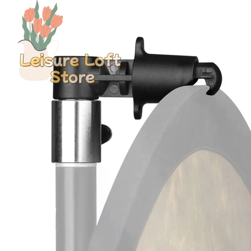 Studio-Grade Aluminum Reflector Holder - 360° Swivel Clip for Photo Studio Backgrounds, Tripods & Light Stands