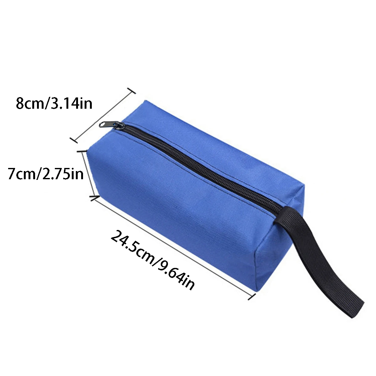 Borsa portaoggetti per parti di utensili di servizio blu Borsa per parti addensate portatile Borsa per riparazione in tessuto Oxford multifunzionale impermeabile 1 confezione