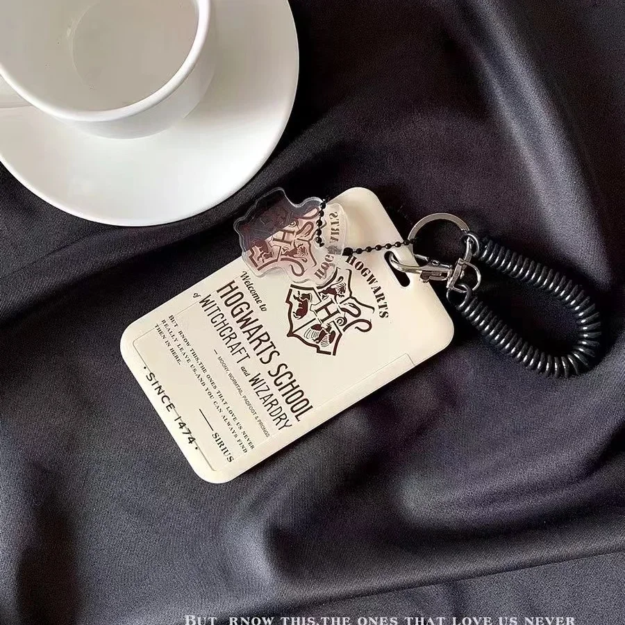 حامل بطاقات هاري بوتر من سلسلة HAPPY - حافظة واقية لبطاقة الوجبات/بطاقة العبور/بطاقة الهوية/بطاقة الوصول لبطاقة الوصول