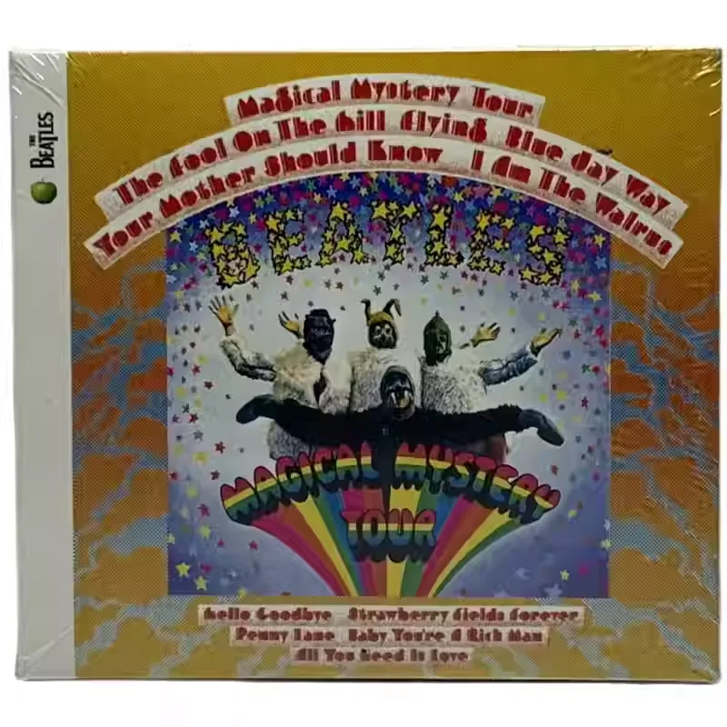 

Классический психоделический рок-альбом The Beatles Magical Mystery Tour CD 1967: культовый альбом, идеальный для косплея, Walkman, автомобильных мультимедийных систем, в подарочной коробке