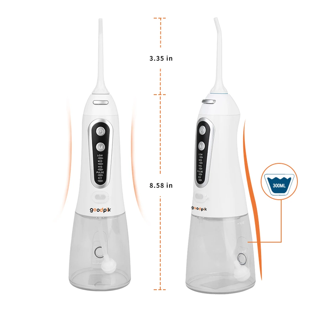 

Cordless Dental Water Flosser Rechargeable Portable Oral irrigator for Travel & Home