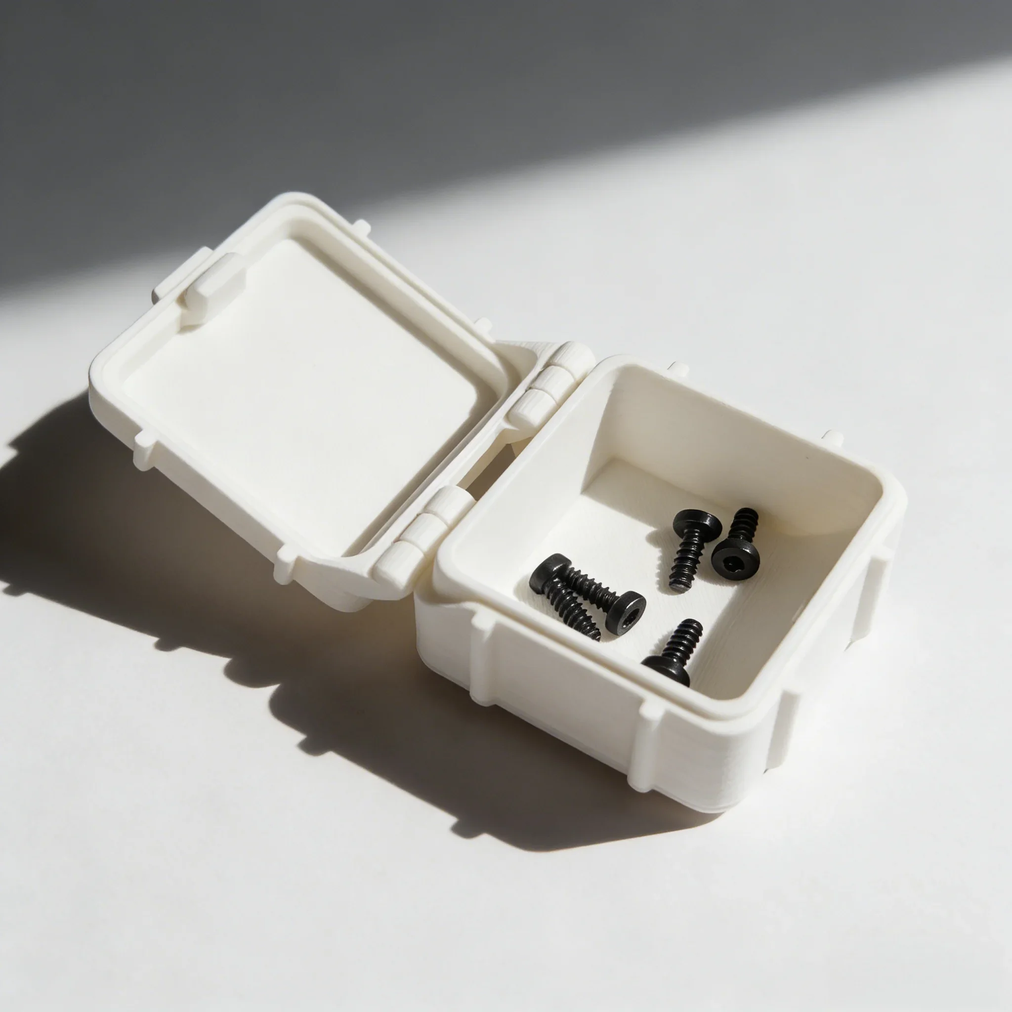 1 Stück kleine Aufbewahrungsbox für Kleinteile, stapelbares Design, versiegelte Bajonettbox speziell für Schrauben, Muttern und elektronische Komponenten – Detail 9