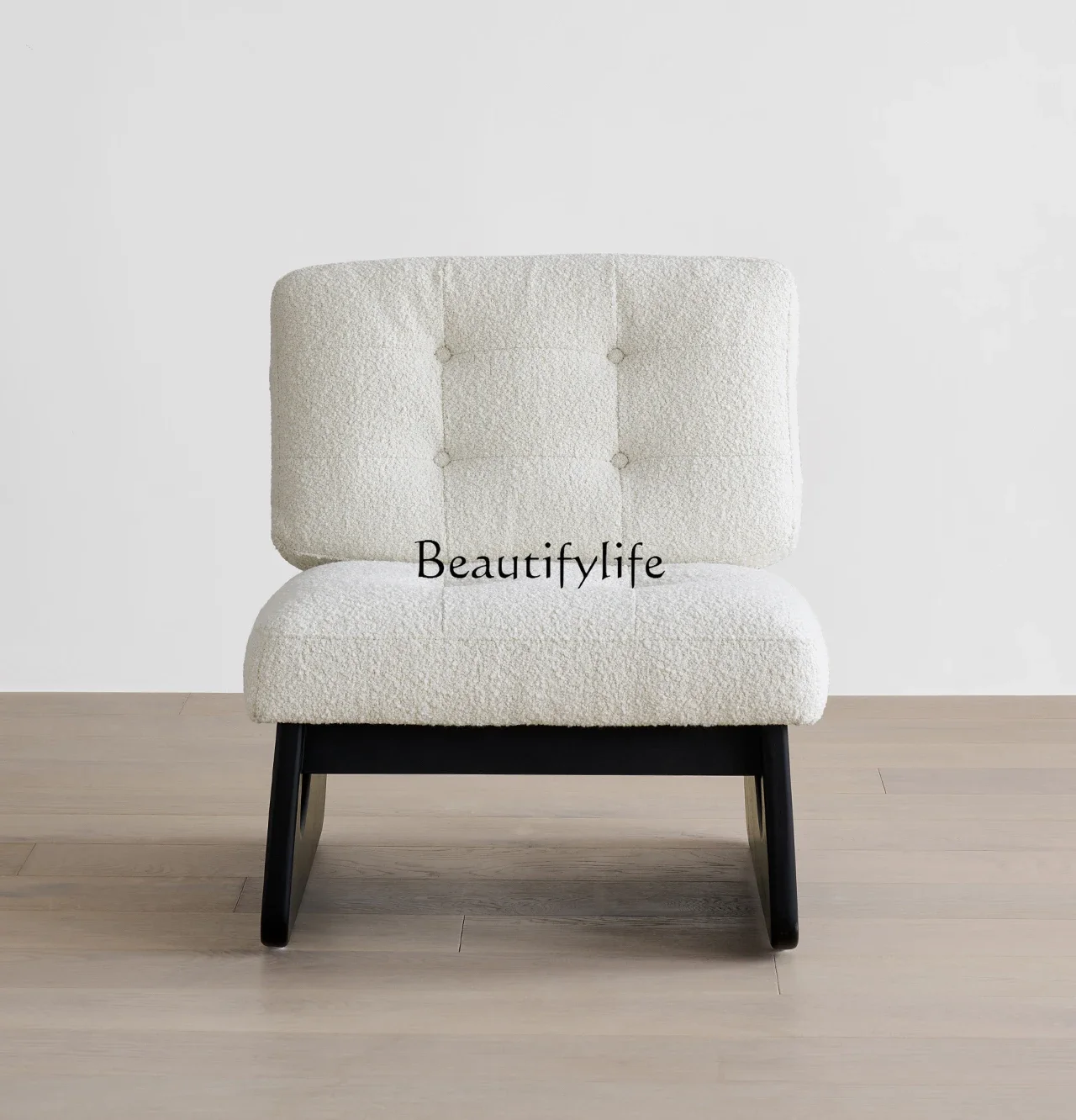 

ld25French retro black single sofa chair B & B solid wood balcony leisure chair