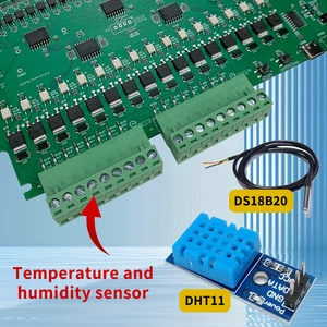 ESPHOME مساعد منزلي ESP32 A16 MQTT TCP Web HTTP Relay Switch Board Tuya Tasmota Arduino IDE يوفر رمز أخذ العينات I2C RS485 أفضل 6 عينات صيد مبيع - رقم 5