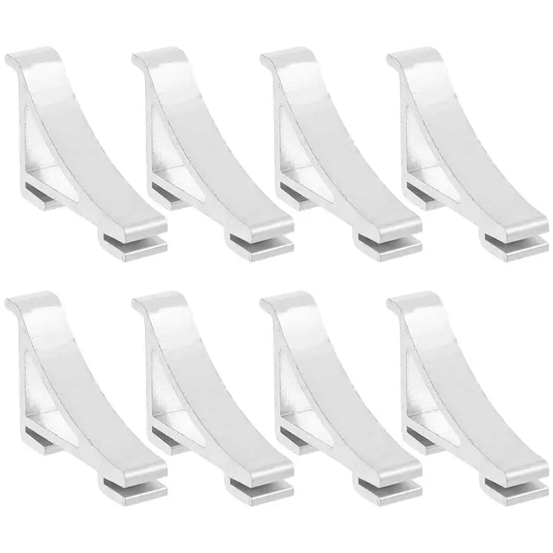 8pcs Freezer Shelf Clips Refrigerator Support Hooks Buckles Cooler Shelf Brace Freezer Clips Replacement