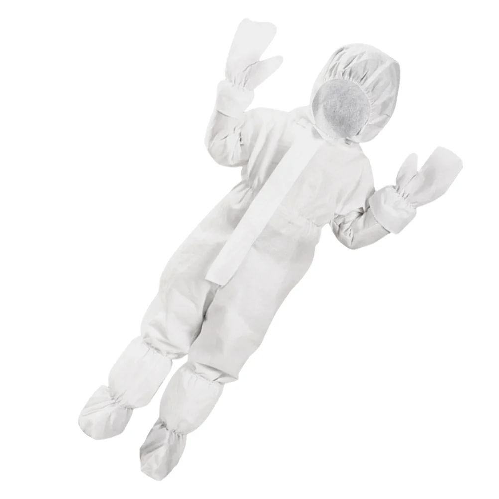 

Защитный одноразовый цельный костюм из нетканого материала с капюшоном на молнии для уличной живописи, чистки, защиты от пыли