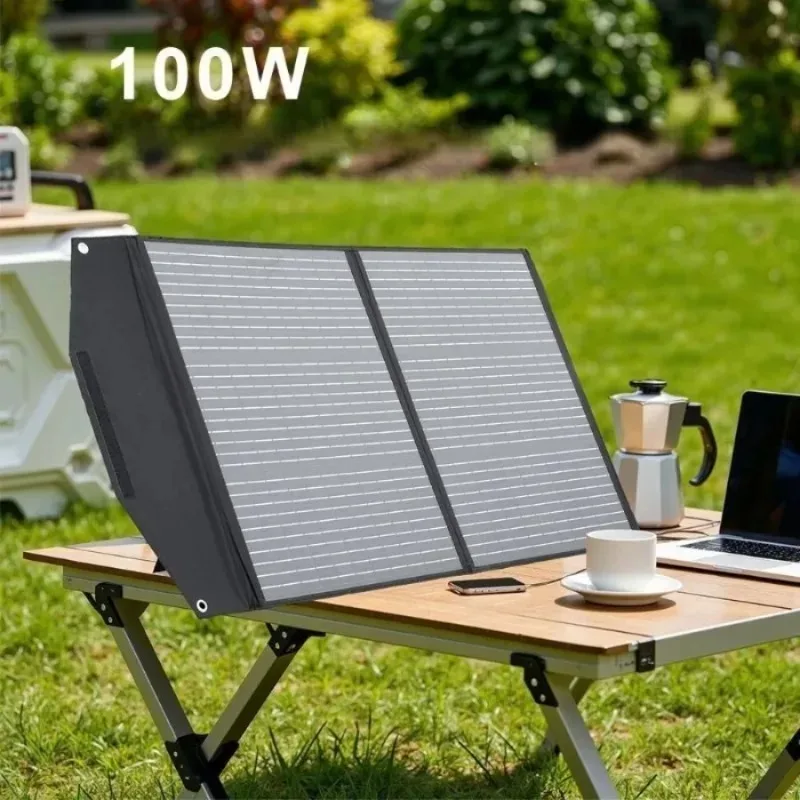 

100W 18V Portable Foldable Solar Charging Bag Photovoltaic Panel For Mobile Power And Battery Charging Waterproof Outdoor
