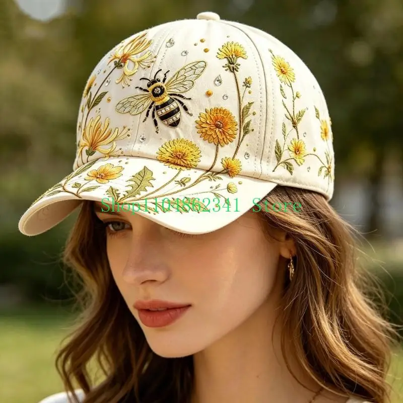 652F Nature Themed Cap for Men Women Teens Polyester Front Shade Baseball Hat for Daily Outings Walking and Casual Travel