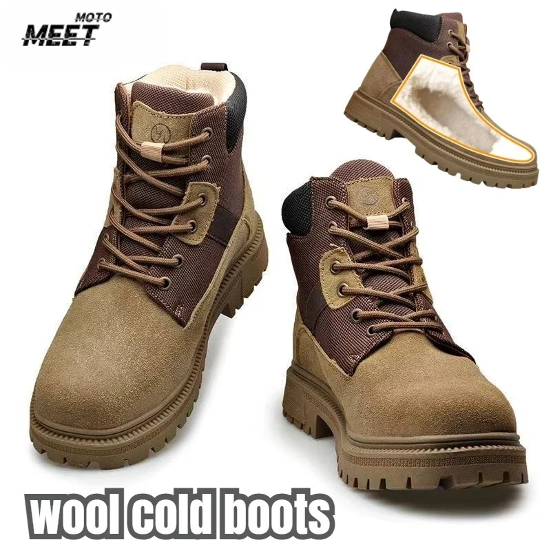 new-arrive-winter-plus-size-men-motorcycle-boots-high-top-outdoor-couple-hiking-wool-boots-anti-fall-motocross-rider-racing-boot