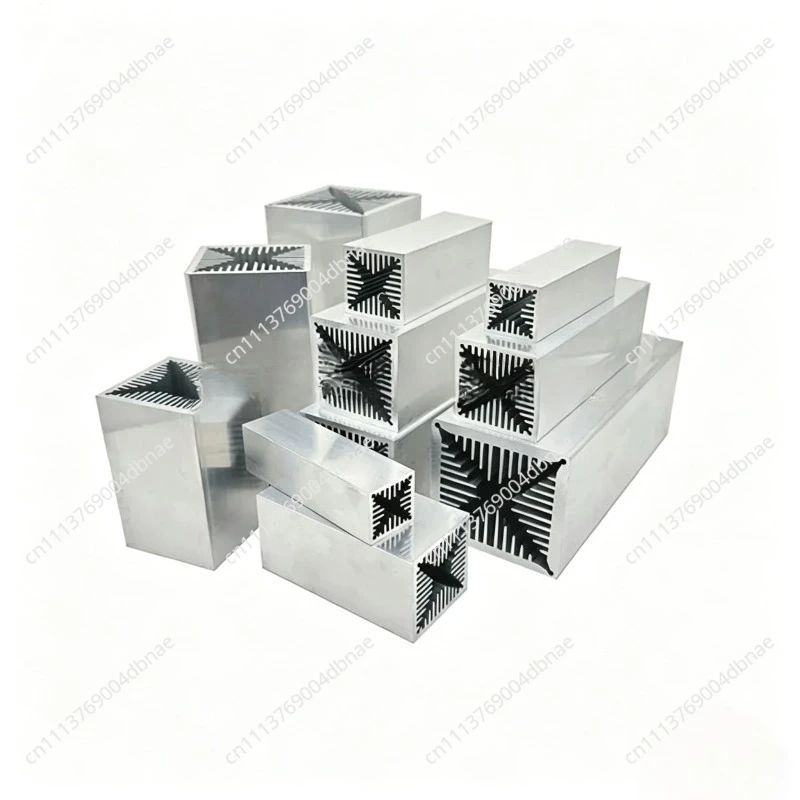 Aluminum Profile High-Power Air-Cooled Heat Sink Wind Tunnel Radiator 40*40*100/150mm