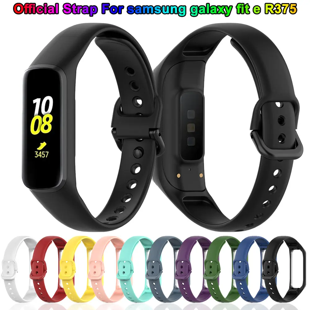 Silicone Watchband Strap for Samsung Galaxy Fit-e R375 Bracelet Wristband for Galaxy Fit e SM-R375 Replacement Smart Watch Band