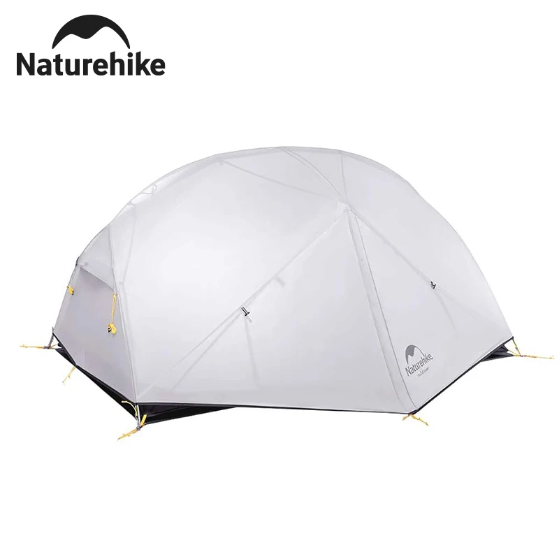 Naturehike Mongar 2 Person Tent 20D Nylon 210T Waterproof Ultralight Camping Hiking Tent with Mat Backpacking Travel Tent