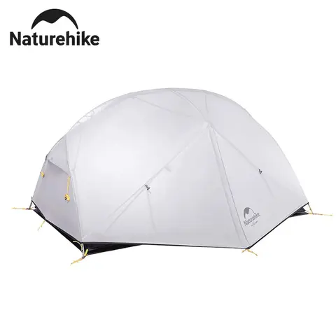 Naturehike Mongar 2 Person Tent 20D Nylon 210T Waterproof Ultralight Camping Hiking Tent with Mat Backpacking Travel Tent