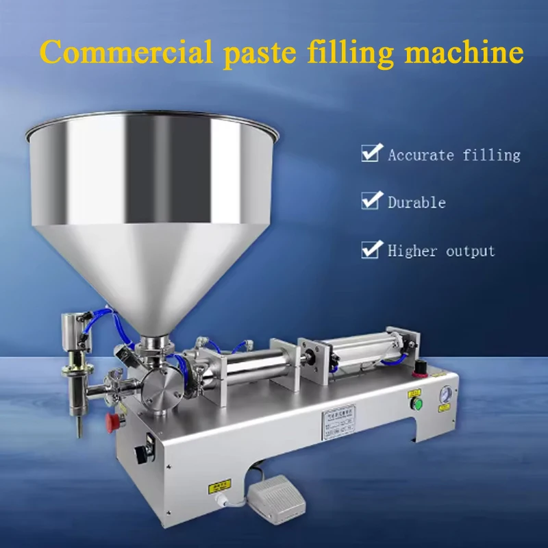 

PBOBP Pneumatic Paste Filling Machine Bottle Liquid Packaging Machine For Lotion Syrup Cosmetic Cream Peanut