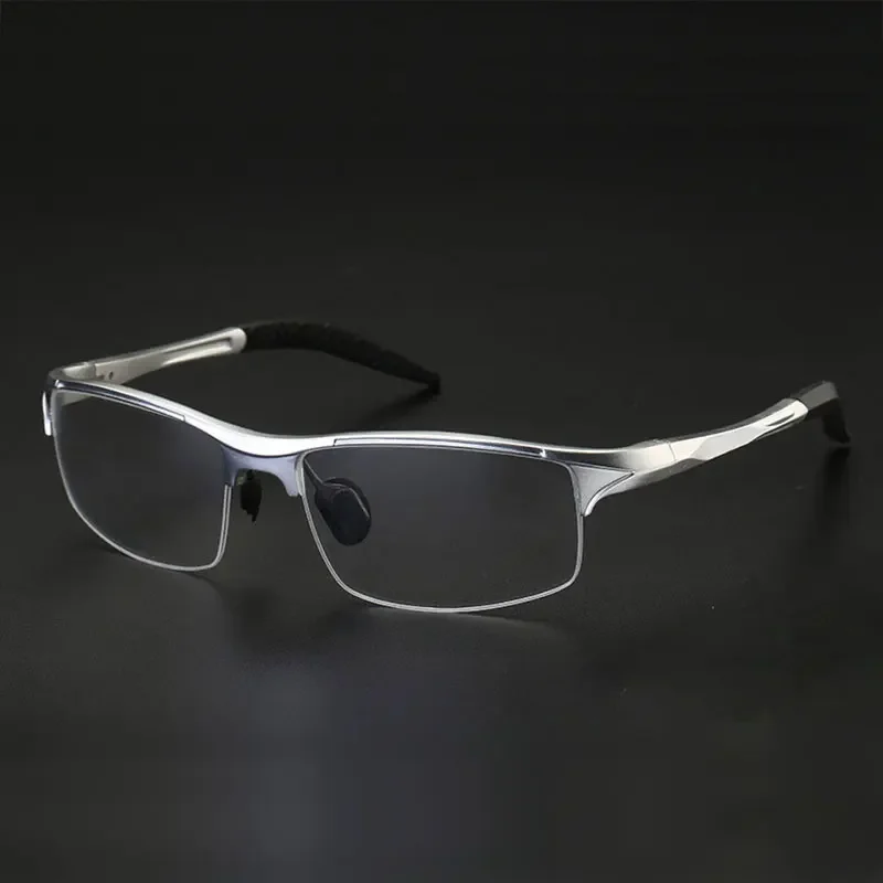 8177 Optical Eyeglasses Frame for Men Eyewear Prescription Glasses Half Rim Man Spectacles Alloy Frame Eyeglasses