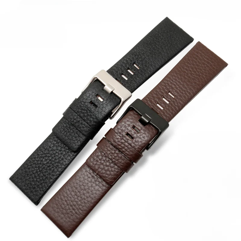 Durable and Wear-resistant Genuine Leather Watchbands for Diesel Dz7257 Dz1657 Dz4323 Dz7314 Dz7313 Chic Strap 24 26 28mm