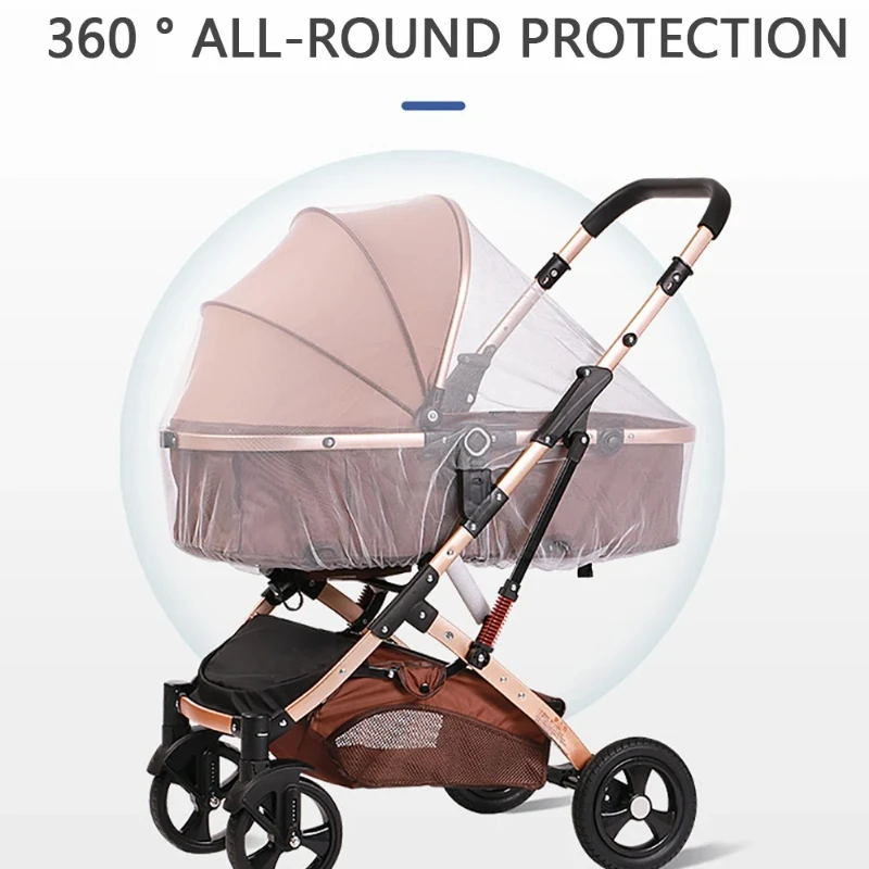 1/2pcs Full face universal baby stroller mosquito proof cover Baby stroller mesh mosquito net Baby stroller mosquito net