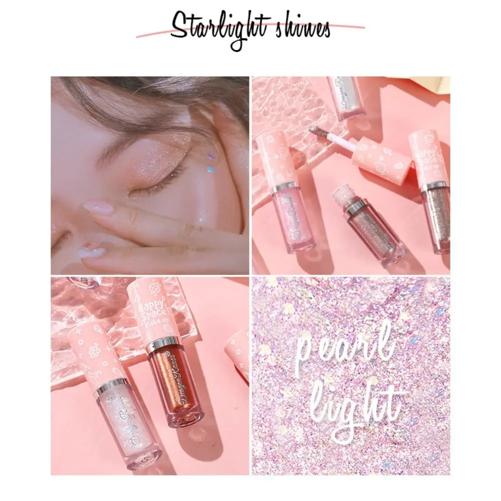 新しいパーリーシマーリキッドグリッター防水持続ダイヤモンドアイシャドウシャイニーメタリックアイライナーペン美容