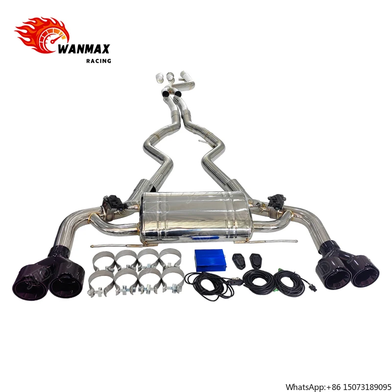 

304 Stainless Steel Catback Muffler Exhaust System for M340i G20 B58 Double out Exhaust Equal Length